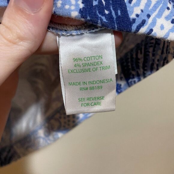 Lilly Pulitzer Girls L Mini Harper Shift Dress Blue Peri Pop Up Stuffed Shells - Picture 6 of 10